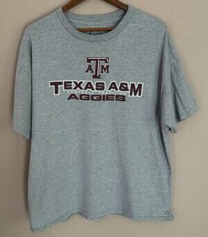 Cadre Texas A&M Aggies Gray T-Shirt Mens XL Short Sleeve NCAA